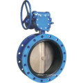 Manual concentric worm actuated flanged butterfly valve wuhu